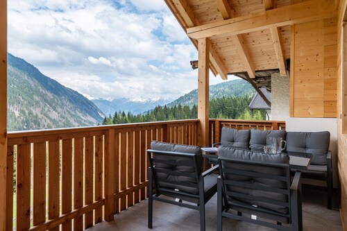 Mountain Chalet "Blosegghof Himmelblick" with Mountain View & New Whirlpool