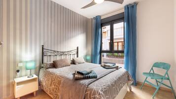 2 bedrooms, iron/ironing board, free WiFi, bed sheets