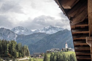 View from property - Apartment 'Ciasa Somuer - Stangode' with Mountain View, Balcony and Wi-Fi (Pieve di Marebbe)