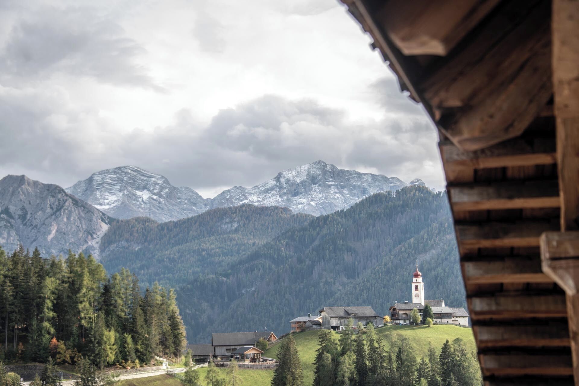 Blick von der Unterkunft