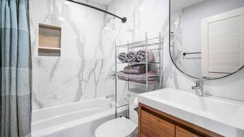 Hair dryer, towels
