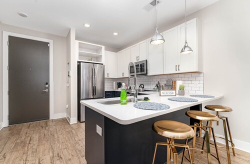 Luxe Apartment in the Heart of Downtown Winston-King & Full Sized Bed