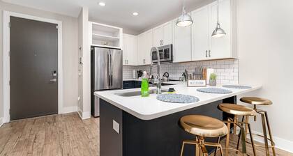 Luxe Apartment in the Heart of Downtown Winston-King & Full Sized Bed