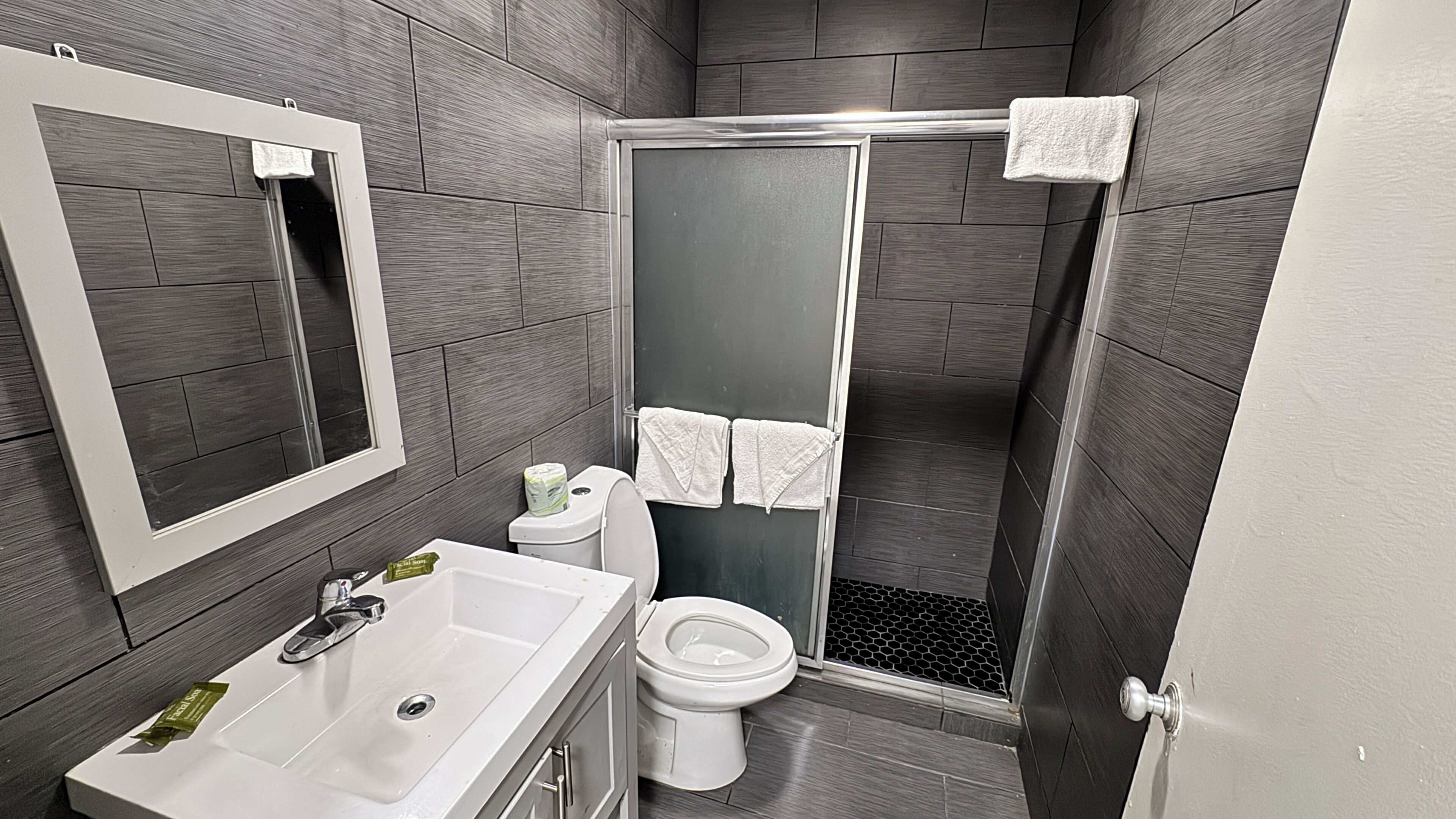 Room, 2 Queen Beds, Smoking | Bathroom