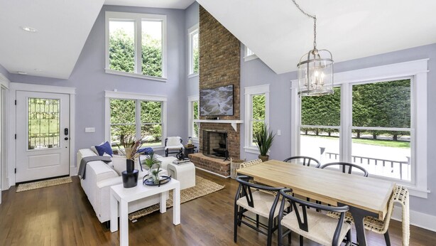Unclassified image, 1 of 39, button - Contemporary home, newly built, heated pool and hot tub, large deck and... (East Hampton)