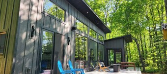 Lake Superior Beach with Porcupine Mountain Views
