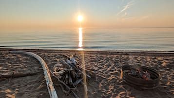 Tæt på stranden