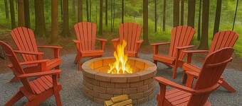 BearHaus Central AC, HUGE Hot Tub, Awesome FirePit
