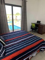 2 bedrooms, blackout drapes, WiFi (free), bed sheets