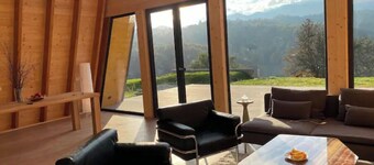 Cozy A-frame with indoor fireplace and sauna!