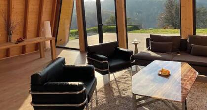 Cozy A-frame with indoor fireplace and sauna!