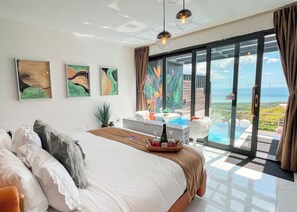 1 bedroom, WiFi, bed sheets - Ocean View Escape • Heated Private Pool and Parking (Añasco)