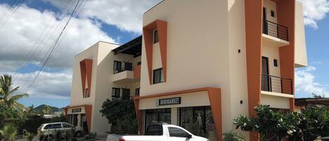 Majoituspaikan julkisivu