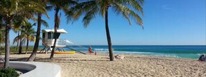 Sun-loungers, beach towels