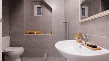 Ducha, artículos de tocador gratuitos, secador de pelo, toallas