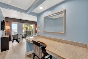 Luxury Room, 1 Bedroom, Balcony, Bay View | Living area | 55-inch Smart TV with digital channels, TV