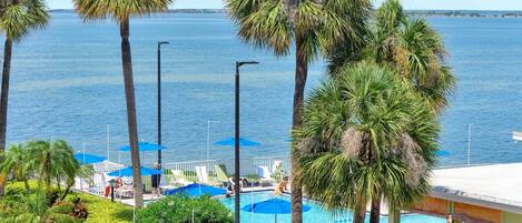 Piscina a l'aire lliure (horari: 08:00-18:00) i gandules