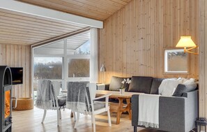 TV, fireplace - Beautiful home in Hjørring with WiFi (Hjørring)
