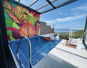 A heated pool