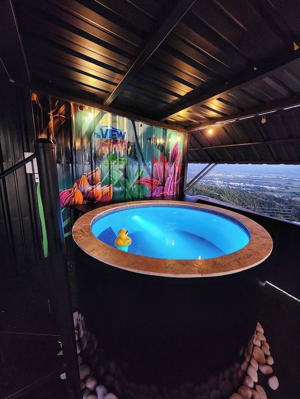 A heated pool