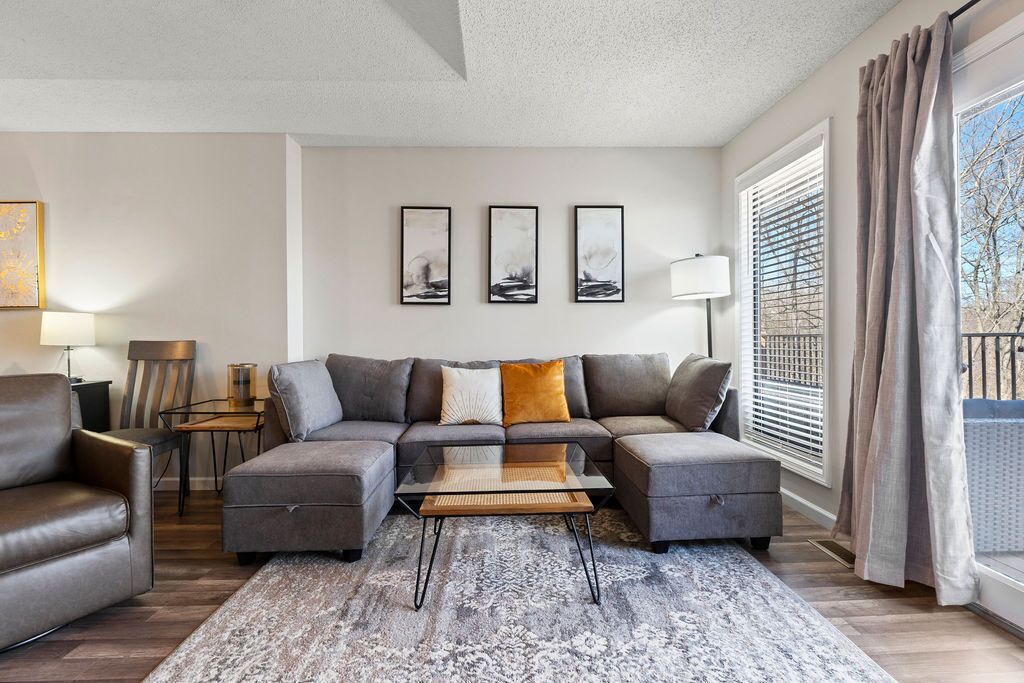 Smart TV, fireplace, table football