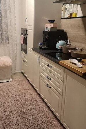 Fridge, microwave, oven, stovetop - Entire apartment TOP location in Kempten (Allgäu) (Kempten (Allgäu))