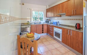 Kühlschrank, Mikrowelle, Herdplatte, Geschirrspüler
