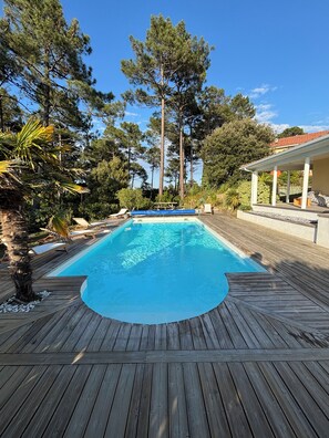 Outdoor pool - House with swimming pool near beaches, lake, golf course  (lacanau ocean)