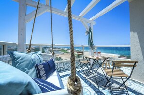 Apartment | Balcony - Authentic Beachfront Apartment (Nahariya)