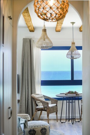 Apartment | Living area - Authentic Beachfront Apartment (Nahariya)