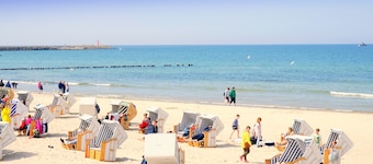 Family apartment, playground, parking lot.