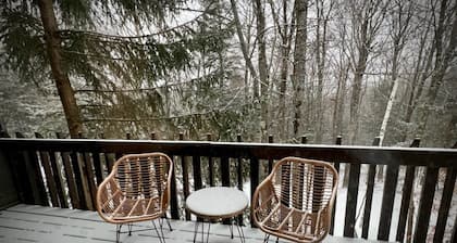 6 Guest 3BR, 2 BA Stratton Condo with Fireplace and forest views.