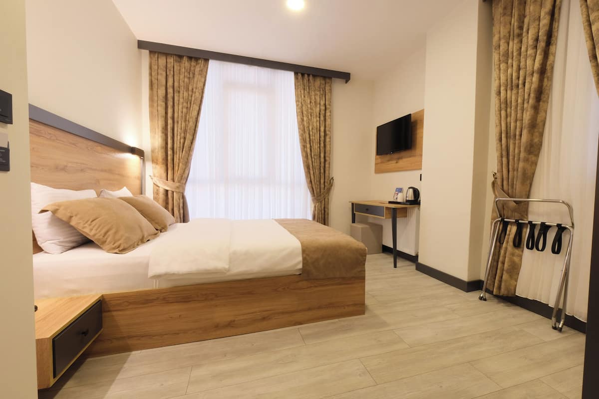 Habitación doble estándar | 1 habitación, ropa de cama de alta calidad y minibar