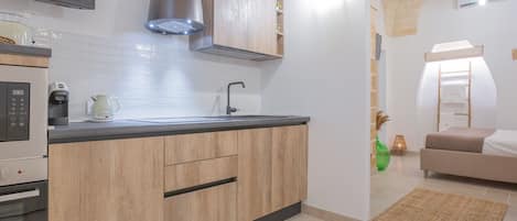 Suite estudio de lujo (3) | Área de sala de estar | Smart TV, Netflix y servicios de streaming