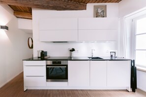 Apartment | Private kitchen | Fridge, oven, stovetop, dishwasher - Exquisite 1BR Apt in Old Town w Balcony (Luxembourg City)
