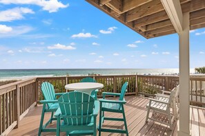 Outdoor dining - Breathtaking Views From Gulf Front 2 Bd / 3 Ba Townhome! (Panama City Beach)