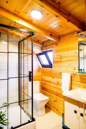 Dusche, Whirlpool, Haartrockner, Handtücher