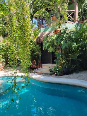 Outdoor pool - Your Secret Oasis in Tulum. A jungle getaway right in the middle of la Veleta. (tulum)
