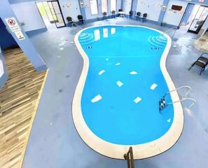 Indoor pool, a heated pool