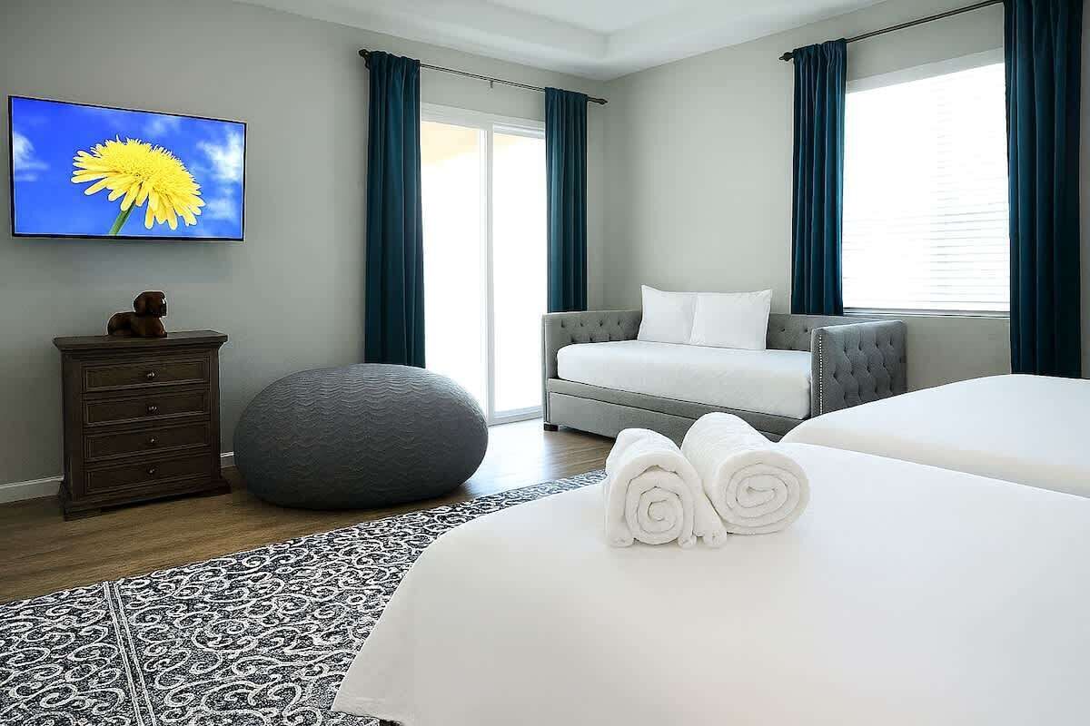 4 多间卧室、办公桌、熨斗/熨衣板、免费 WiFi