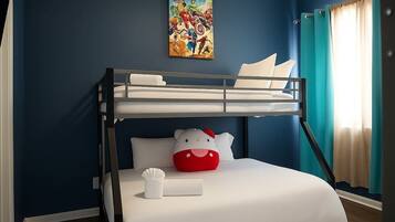 4 soverom, skrivebord, strykejern/-brett og wi-fi (inkludert)