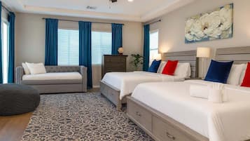 4 soveværelser, skrivebord, strygejern/strygebræt, gratis Wi-Fi