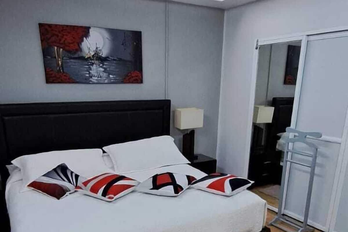 Individually decorated, individually furnished, desk, laptop workspace