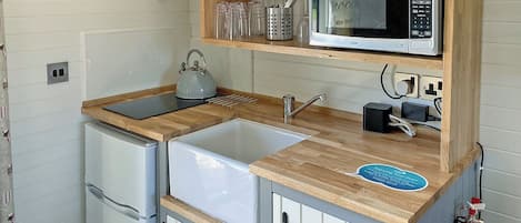 Fridge, oven, stovetop, toaster