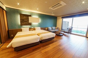 Executive Twin Room, Non Smoking, Ocean View | Down duvets, pillow-top beds, bed sheets
