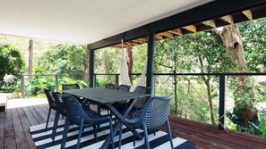 Outdoor dining - Bouddi Bush and Bay Retreat by HolidayCo. (KILLCARE)