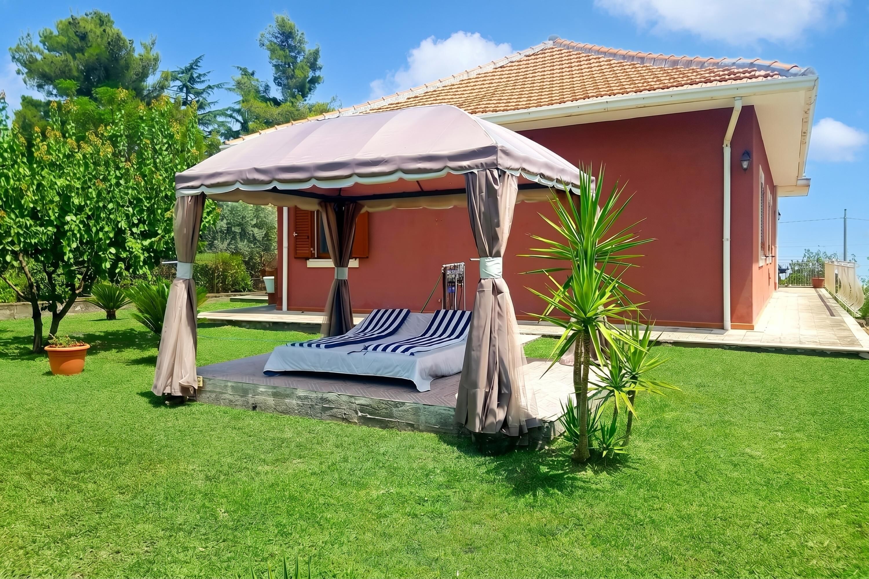 Vila Keluarga, 3 kamar tidur, microwave (Villa With Volcano View) | Halaman properti