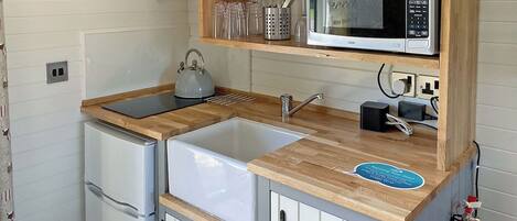 Fridge, oven, stovetop, toaster