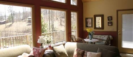 TV connectée, cheminée