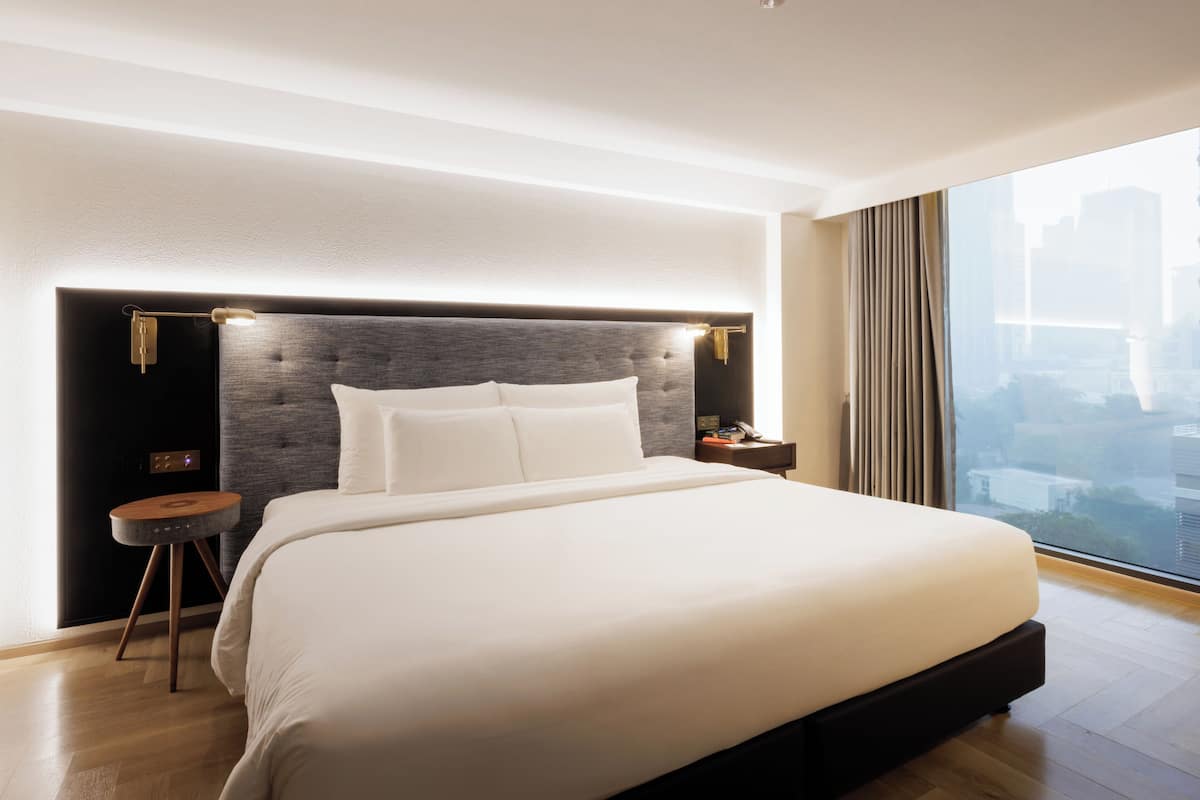 Kamer, 1 kingsize bed (Uptown) | 1 slaapkamer, luxe beddengoed, donzen dekbedden, pillowtop-bedden